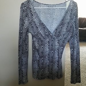Express Animal print long sleeve top